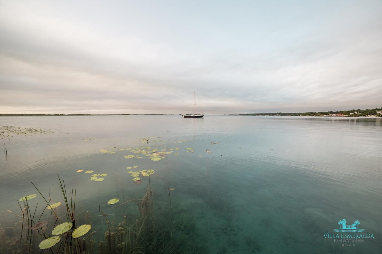 Hotel Villa Esmeralda Bacalar Bagian luar foto
