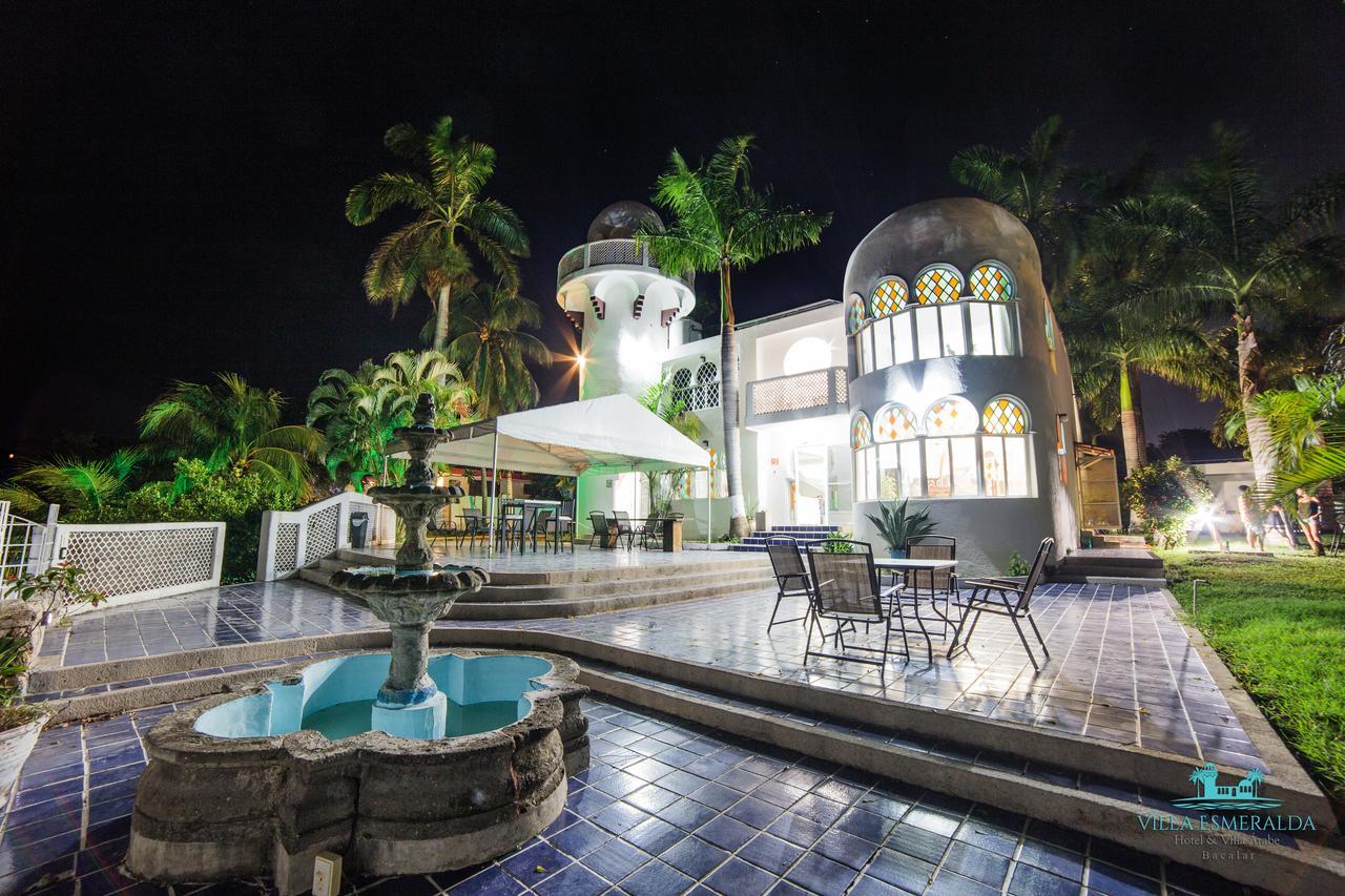Hotel Villa Esmeralda Bacalar Bagian luar foto