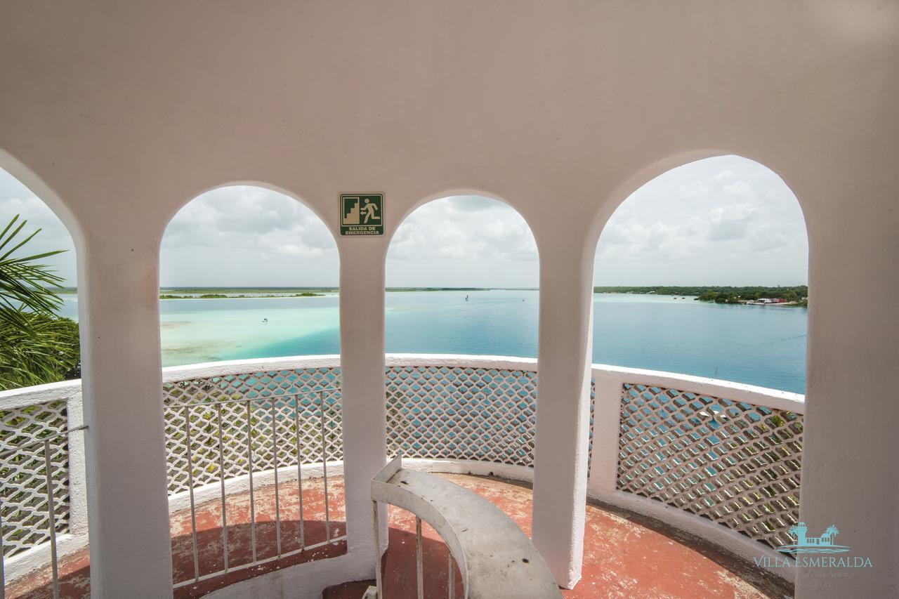Hotel Villa Esmeralda Bacalar Bagian luar foto