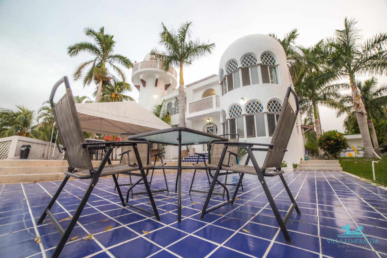 Hotel Villa Esmeralda Bacalar Bagian luar foto