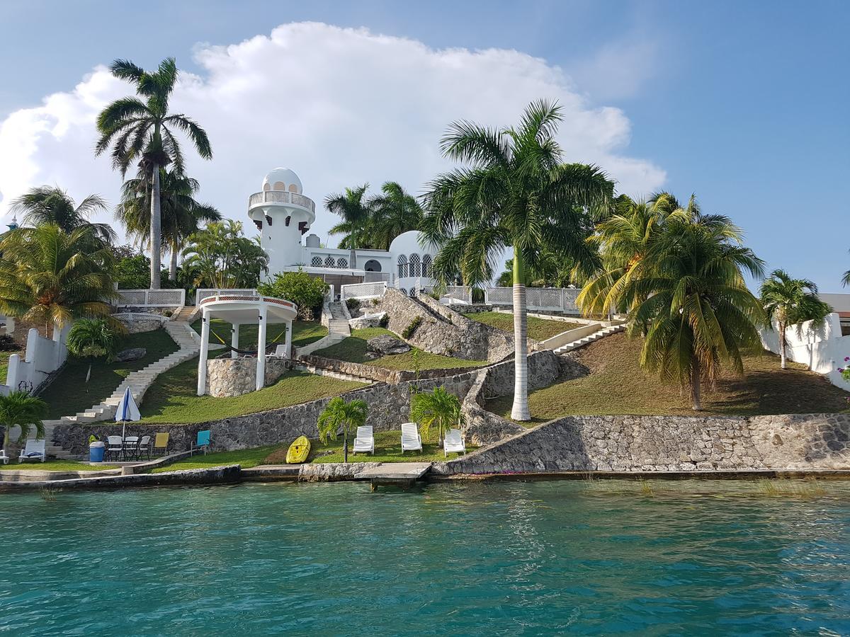Hotel Villa Esmeralda Bacalar Bagian luar foto