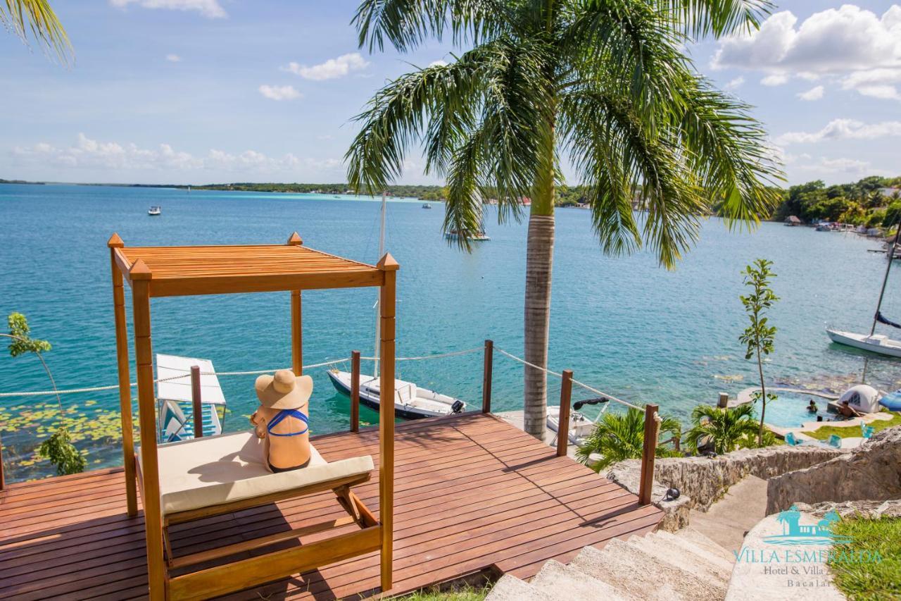 Hotel Villa Esmeralda Bacalar Bagian luar foto