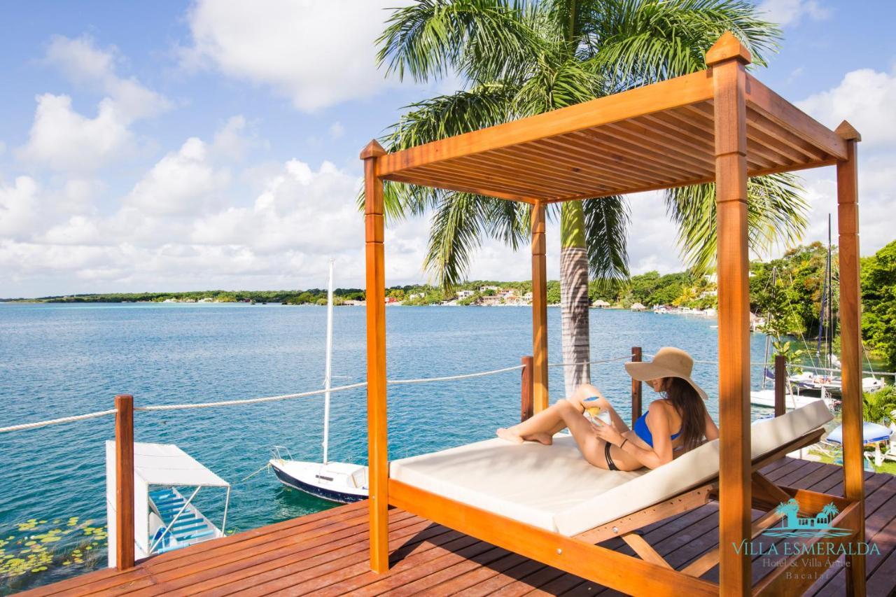 Hotel Villa Esmeralda Bacalar Bagian luar foto