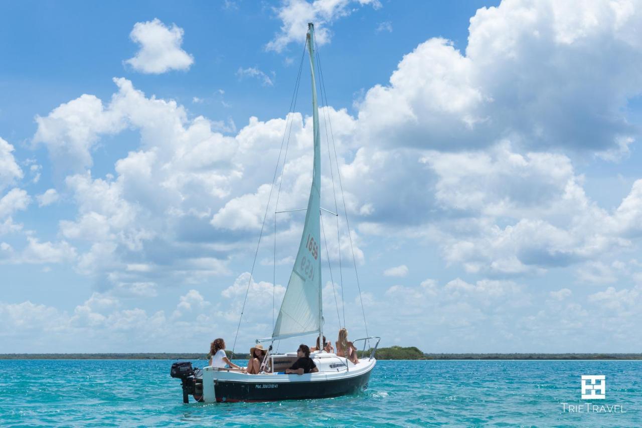 Hotel Villa Esmeralda Bacalar Bagian luar foto
