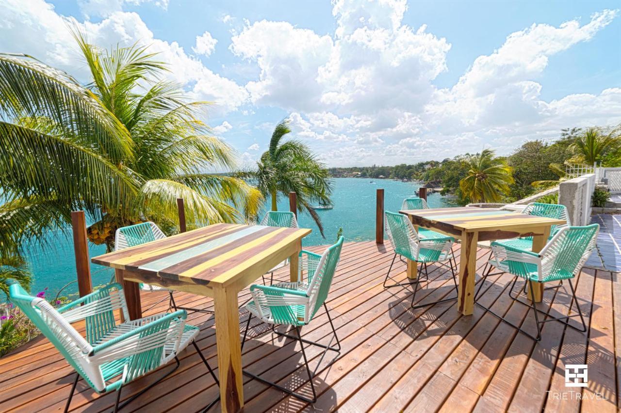 Hotel Villa Esmeralda Bacalar Bagian luar foto