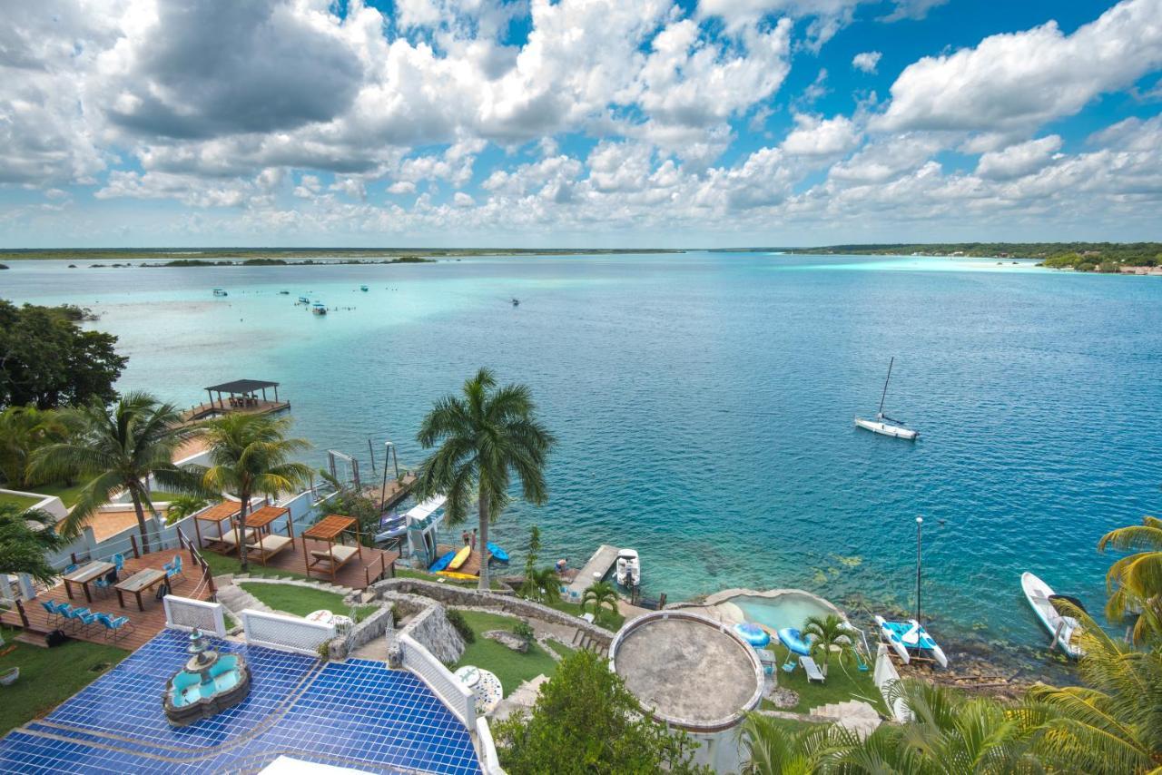 Hotel Villa Esmeralda Bacalar Bagian luar foto