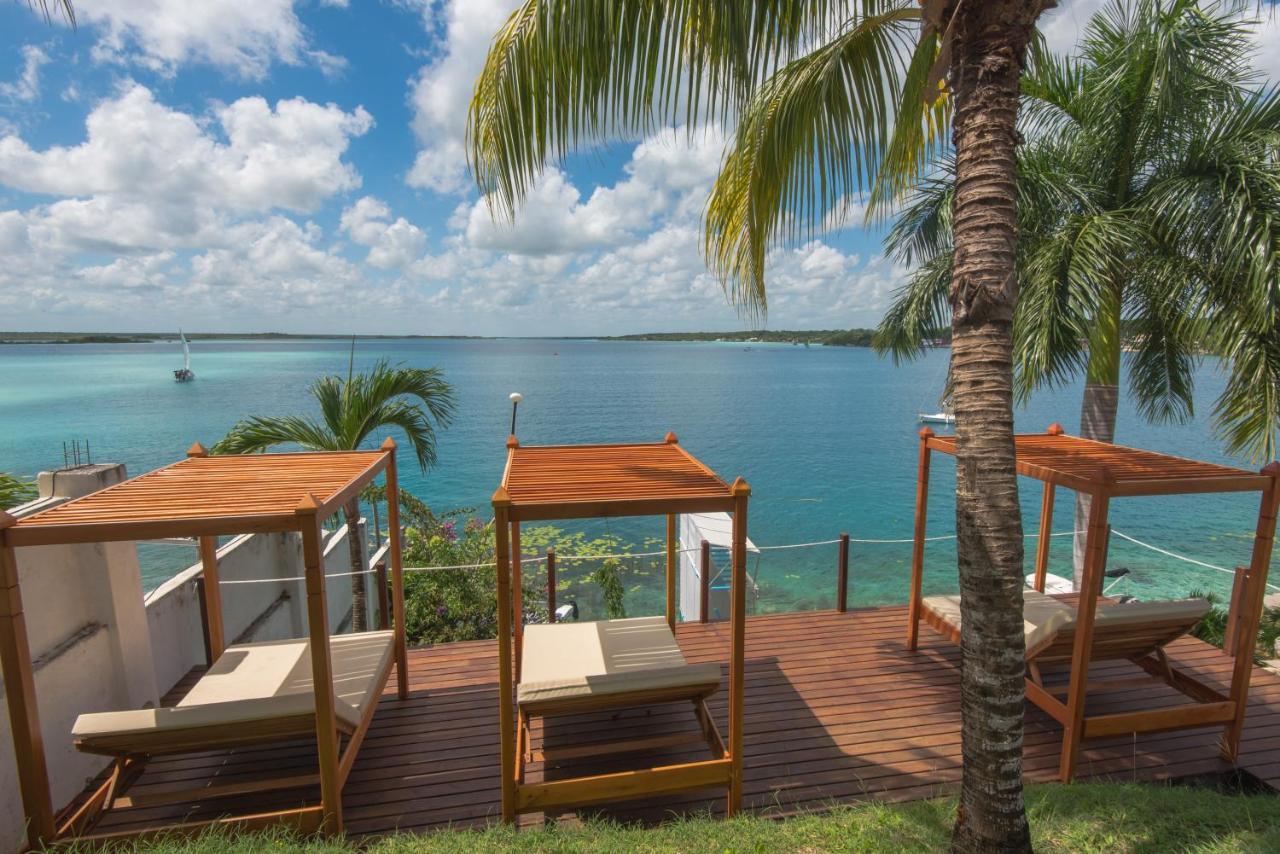 Hotel Villa Esmeralda Bacalar Bagian luar foto