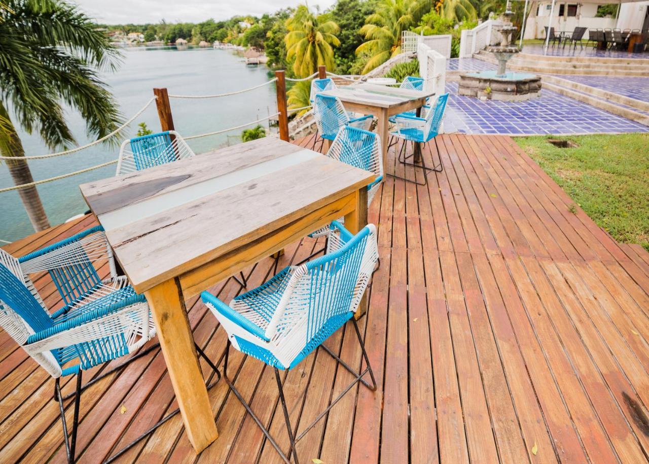 Hotel Villa Esmeralda Bacalar Bagian luar foto
